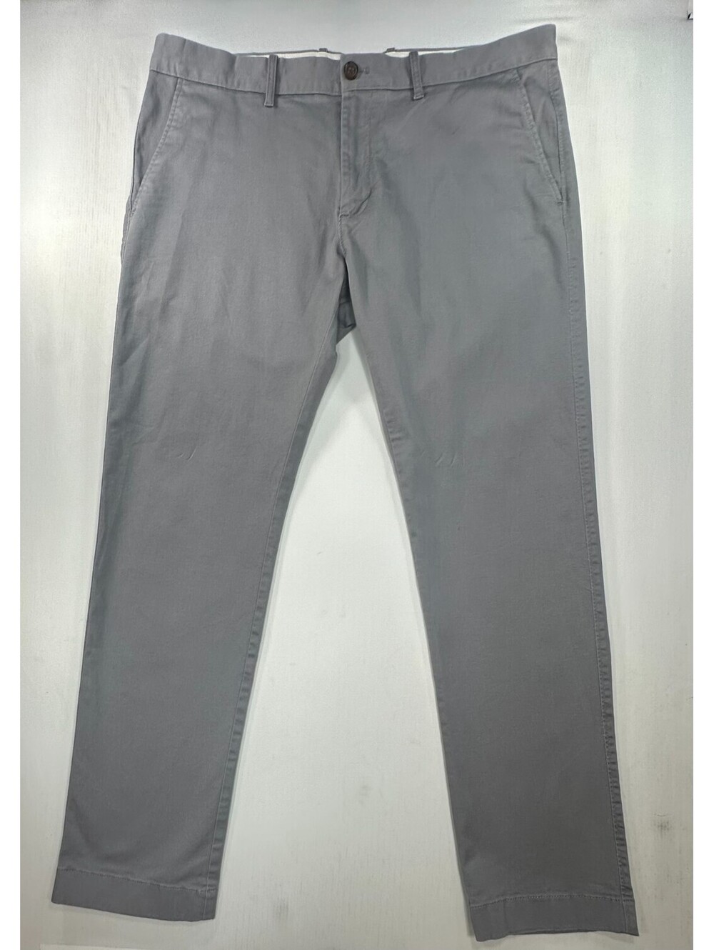 J Crew Flex Slim Fit Flat Front Chinos Gray Mens 36/32